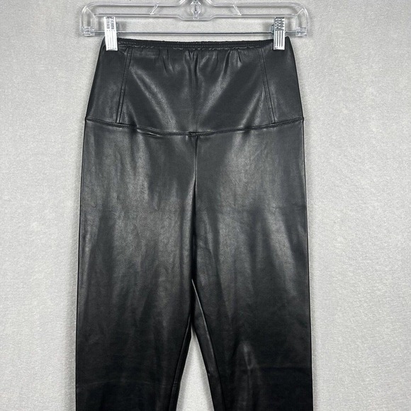 Wilfred Free Daria Vegan Leather Leggings Small Black Pull On High Waisted - Picture 3 of 13